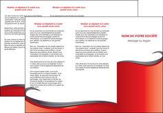 imprimerie depliant 3 volets  6 pages  web design rouge fond rouge bande MLIG74408