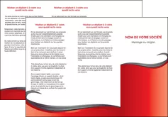 imprimerie depliant 3 volets  6 pages  web design rouge fond rouge bande MIFBE74408