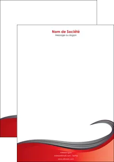 faire modele a imprimer tete de lettre web design rouge fond rouge bande MIFBE74414