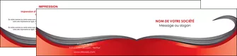 impression depliant 2 volets  4 pages  web design rouge fond rouge bande MIFBE74418