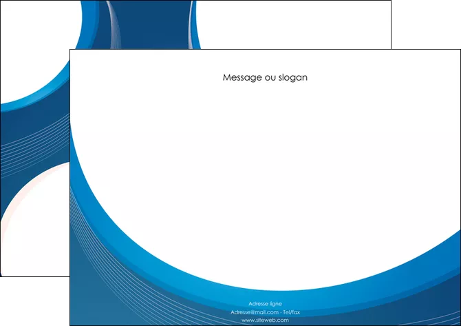creer modele en ligne affiche web design bleu fond bleu couleurs froides MIFBE74626