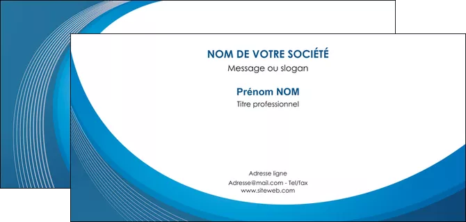 creation graphique en ligne carte de correspondance web design bleu fond bleu couleurs froides MLGI74642