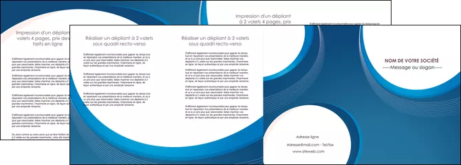 modele en ligne depliant 4 volets  8 pages  web design bleu fond bleu couleurs froides MLIGLU74648