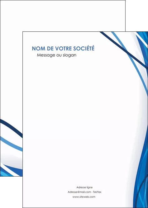 creer modele en ligne flyers web design bleu fond bleu couleurs froides MLIGLU74660