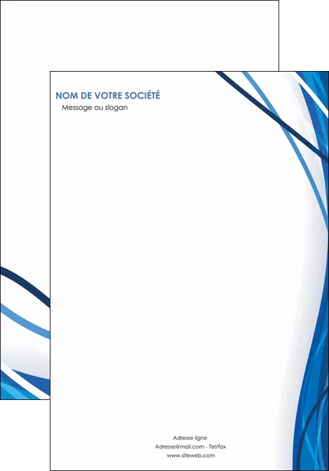 personnaliser maquette affiche web design bleu fond bleu couleurs froides MLGI74662