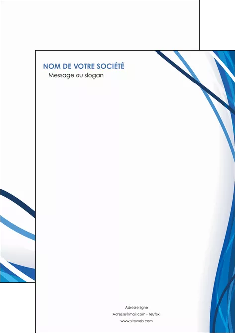 maquette en ligne a personnaliser affiche web design bleu fond bleu couleurs froides MIFBE74664
