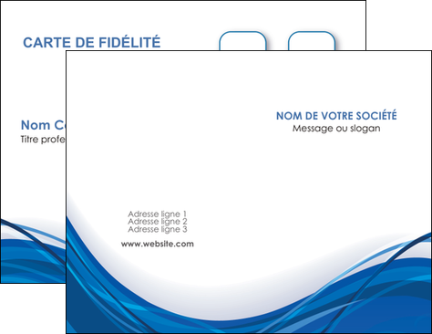 personnaliser maquette carte de visite web design bleu fond bleu couleurs froides MIF74666