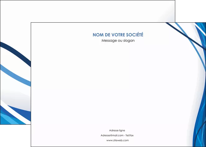 creer modele en ligne affiche web design bleu fond bleu couleurs froides MIFBE74676