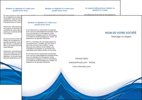 exemple depliant 3 volets  6 pages  web design bleu fond bleu couleurs froides MLGI74682