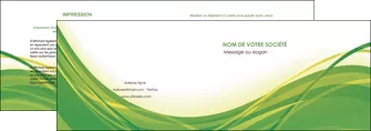 impression depliant 2 volets  4 pages  espaces verts vert fond vert nature MLGI74776