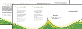 personnaliser modele de depliant 4 volets  8 pages  espaces verts vert fond vert nature MLGI74804