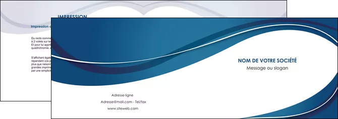 faire modele a imprimer depliant 2 volets  4 pages  web design bleu fond bleu courbes MID74832