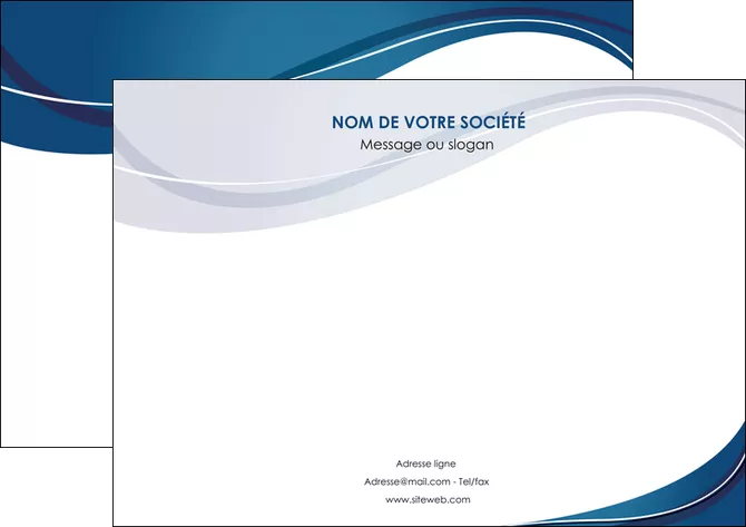 exemple affiche web design bleu fond bleu courbes MLGI74836
