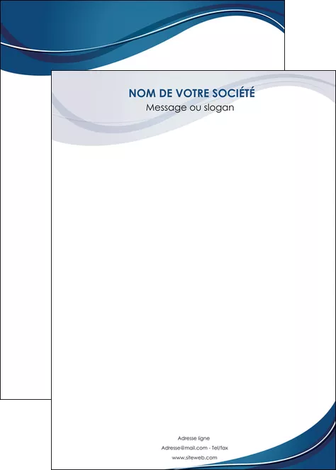 exemple affiche web design bleu fond bleu courbes MLIGLU74860