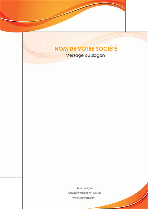 faire modele a imprimer flyers orange fond orange couleur MLGI75198