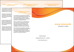 personnaliser modele de depliant 3 volets  6 pages  orange fond orange couleur MLIG75220