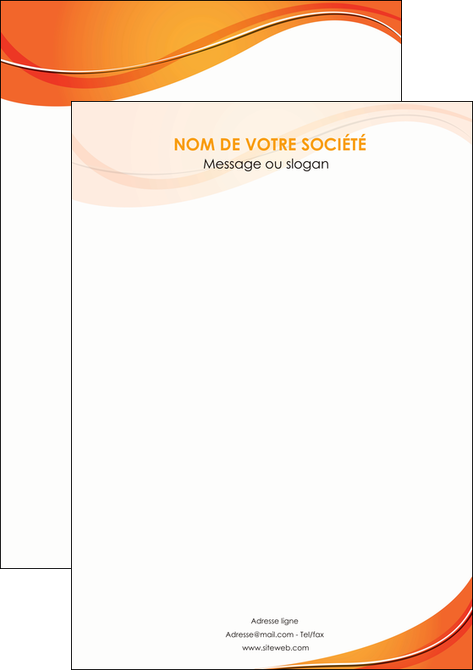 personnaliser maquette flyers orange fond orange couleur MLGI75240