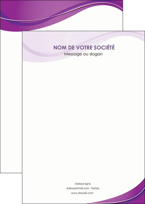 faire modele a imprimer flyers web design violet fond violet couleur MLGI75250