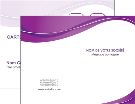 impression carte de visite web design violet fond violet couleur MLGI75256
