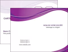 impression carte de visite web design violet fond violet couleur MIFBE75256