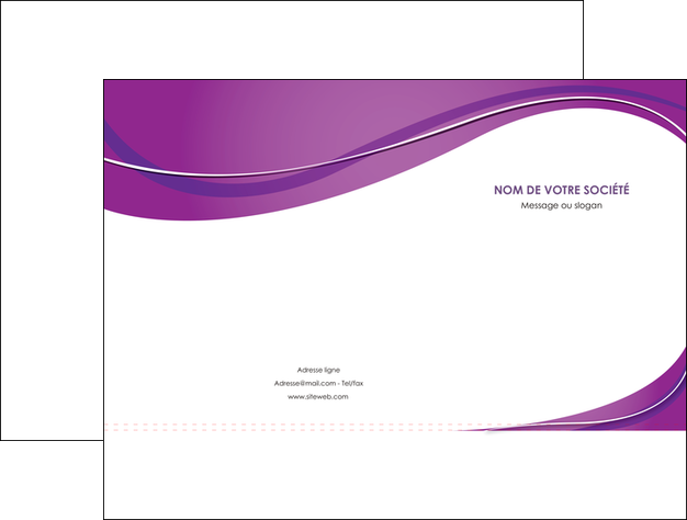 modele en ligne pochette a rabat web design violet fond violet couleur MLGI75260