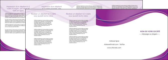 imprimerie depliant 4 volets  8 pages  web design violet fond violet couleur MLGI75290