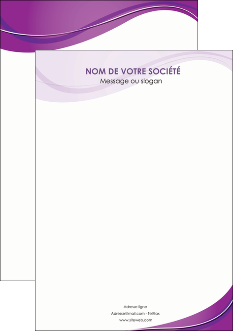 personnaliser maquette flyers web design violet fond violet couleur MLGI75292