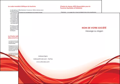 exemple depliant 2 volets  4 pages  web design texture contexture structure MLGI75498