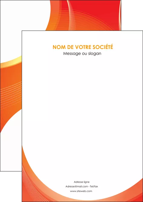 imprimer flyers web design orange fond orange colore MLGI75604