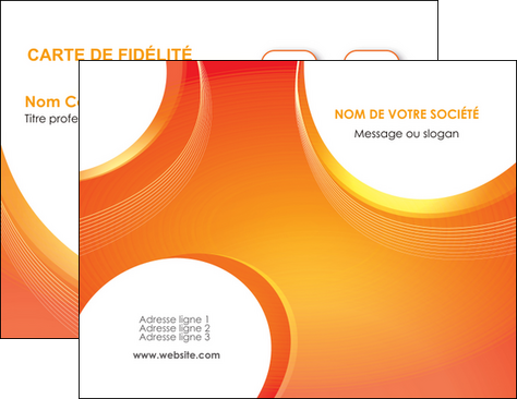 faire carte de visite web design orange fond orange colore MLGI75610
