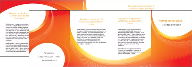 modele en ligne depliant 4 volets  8 pages  web design orange fond orange colore MLGI75650