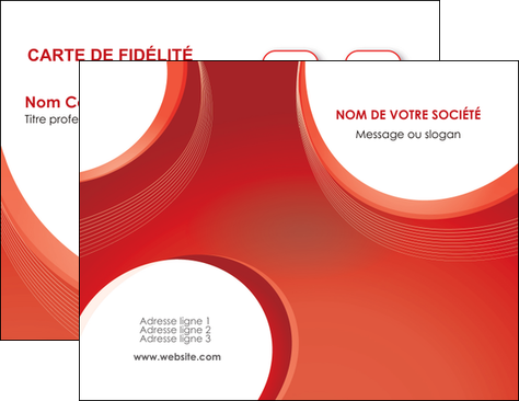 faire modele a imprimer carte de visite web design rouge couleur colore MLGI75662
