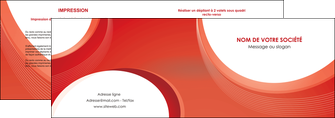 modele en ligne depliant 2 volets  4 pages  web design rouge couleur colore MIFCH75670