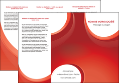 exemple depliant 3 volets  6 pages  web design rouge couleur colore MIFCH75678