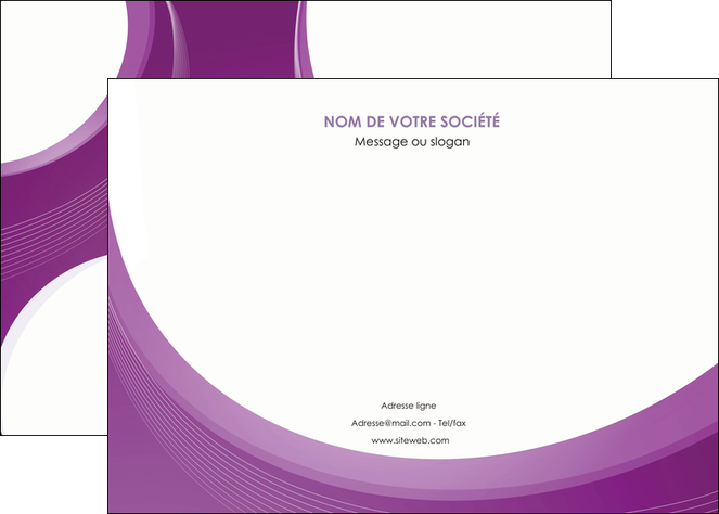 modele affiche web design violet fond violet courbes MIS75724