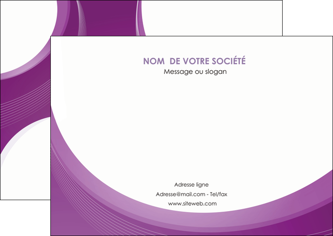 personnaliser modele de flyers web design violet fond violet courbes MFLUOO75732