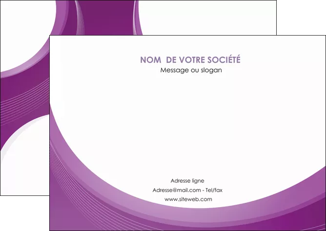personnaliser modele de flyers web design violet fond violet courbes MIFCH75732
