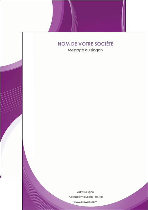 modele affiche web design violet fond violet courbes MIFBE75746