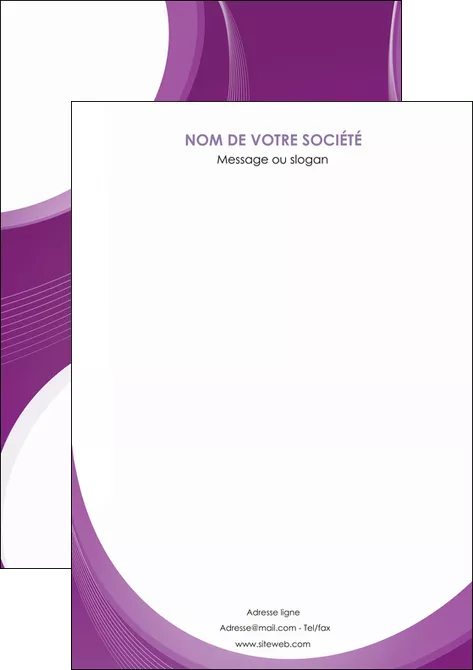 modele affiche web design violet fond violet courbes MID75746