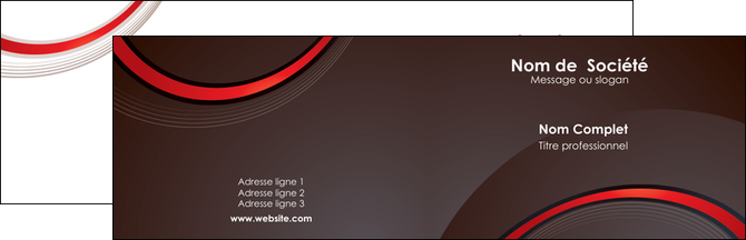 imprimerie carte de visite web design rouge gris contexture MIF76700