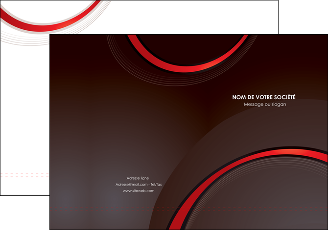 creation graphique en ligne pochette a rabat web design rouge gris contexture MLGI76704