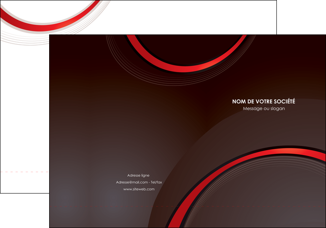 modele en ligne pochette a rabat web design rouge gris contexture MLGI76706