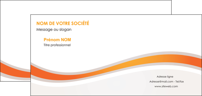 impression carte de correspondance web design orange gris texture MLIP77202