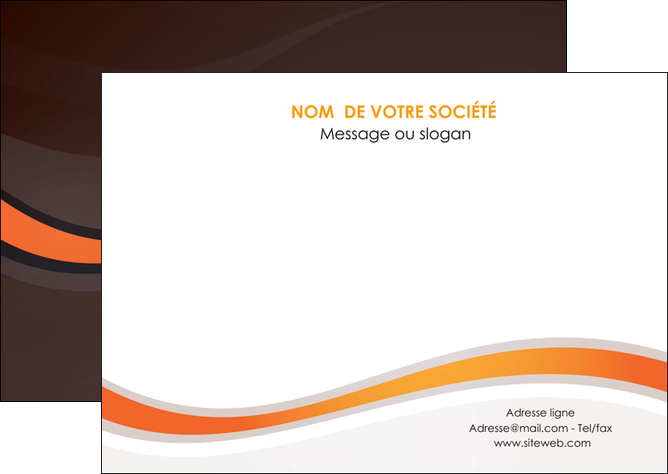 imprimer flyers web design orange gris texture MLIP77212