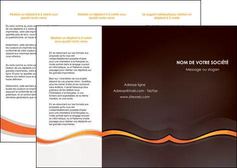 creation graphique en ligne depliant 3 volets  6 pages  web design orange gris texture MLGI77214