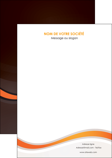 imprimer flyers web design orange gris texture MLIP77218