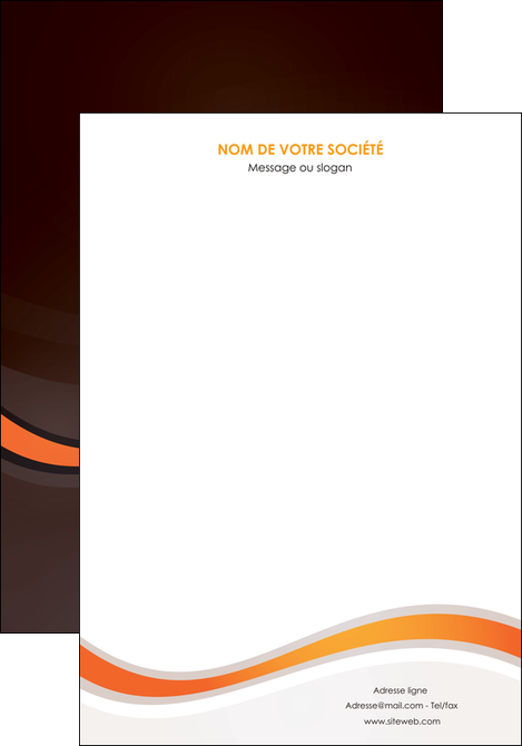 personnaliser modele de affiche web design orange gris texture MLIP77220
