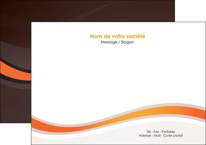 maquette en ligne a personnaliser flyers web design orange gris texture MLIP77238