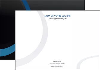 maquette en ligne a personnaliser affiche web design noir fond noir bleu MIFBE78678