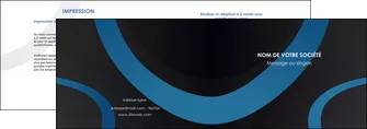 exemple depliant 2 volets  4 pages  web design noir fond noir bleu MIFBE78702
